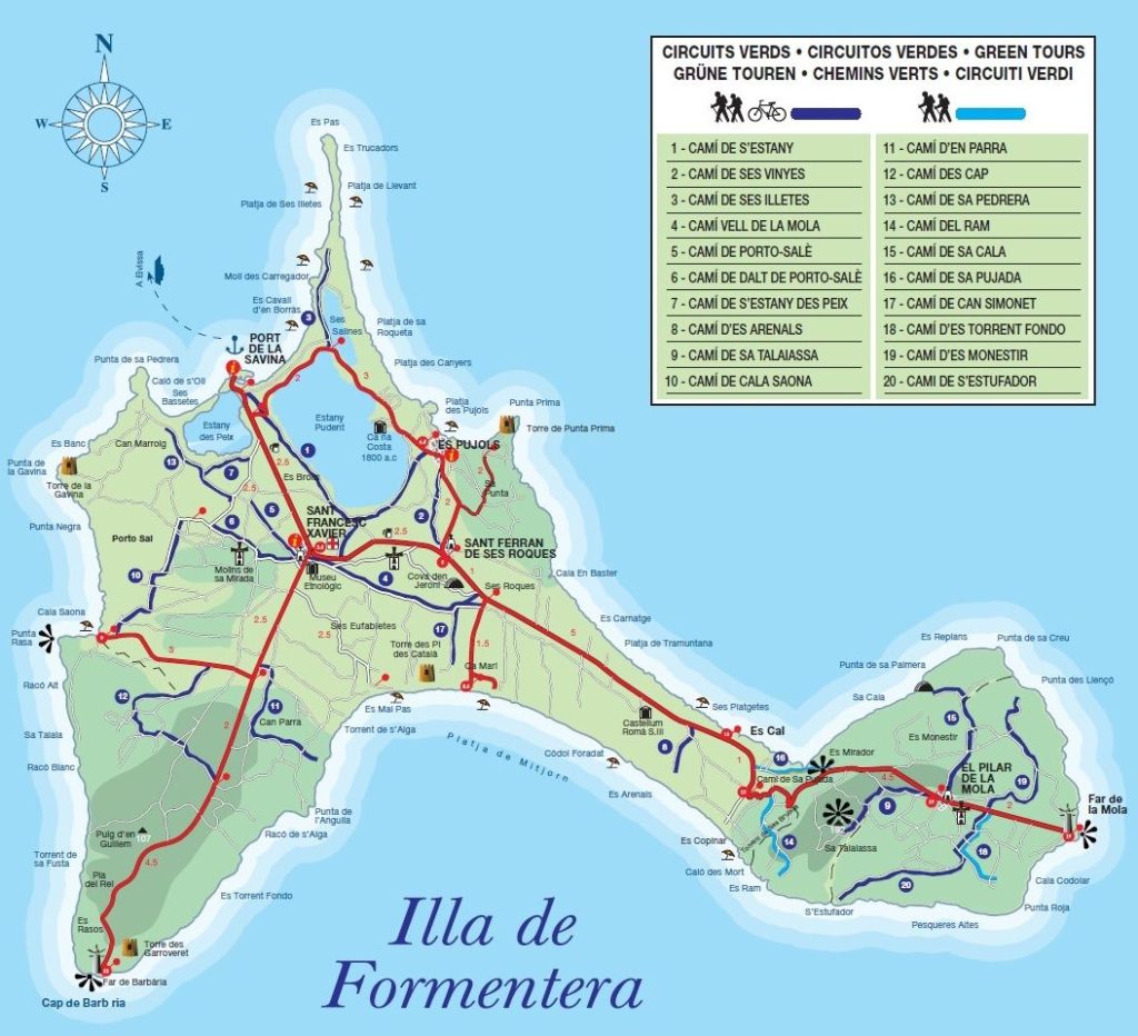 Rutas verdes formentera, paseo bici formentera