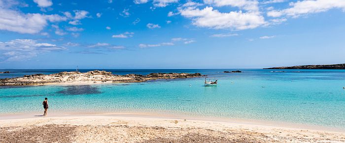 es pujols beach formentera