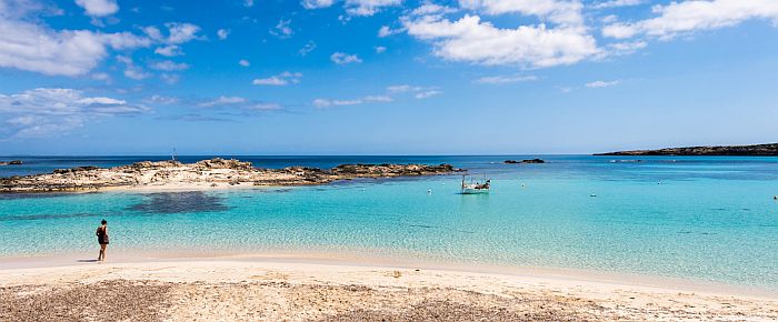 es pujols beach formentera